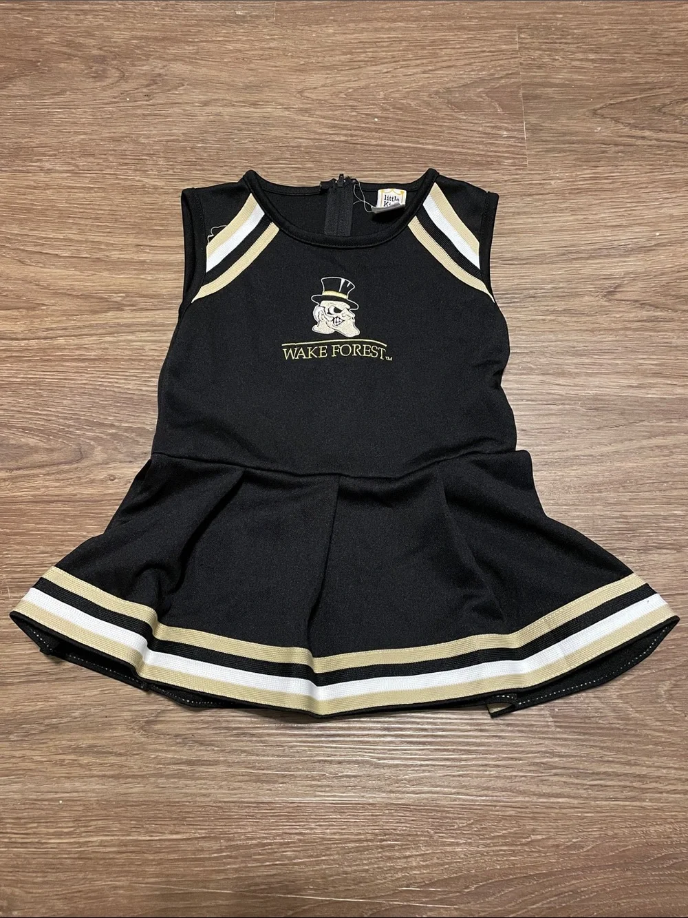 Wake Forest Demon Deacon Black & Gold kids Cheerleader Dress